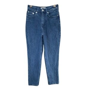 & Other Stories Paris Atelier Tapered Mom Jean Womens 25 High Rise Parisian Chic